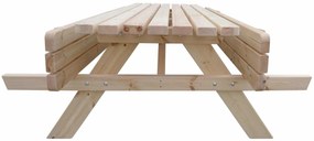 Masívny drevený set so sklopnými lavicami 180cm