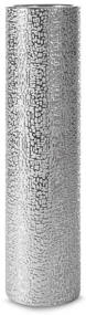 KERAMICKÁ VÁZA RISO (FI)13X50 CM STRIEBORNÁ