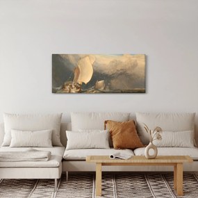 Obraz - William Turner, Fishing Boats with Hucksters Bargaining for Fish, reprodukcia (120x50 cm)
