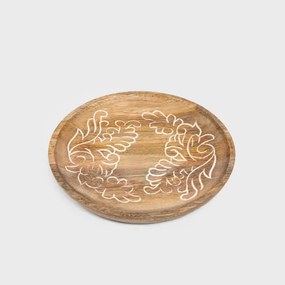 Dekoračný tanier FLOAR drevený 727702