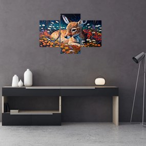 Obraz - Maľované srne (90x60 cm)