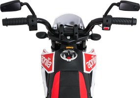 Ramiz Detský motocykel Aprilia RX biely