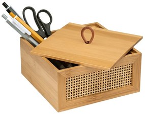 Bambusový kúpeľňový organizér Wenko Allegre, 15 x 7 cm