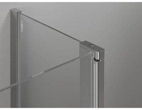 Mexen Mist L, 2-krídlová vaňová zástena 120 x 150 cm, číre sklo, chrómový profil, 8A9L-120-011-01-00