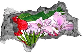 Nálepka 3D diera samolepiaca Havajské kvety nd-b-135437708