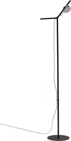 Čierna LED stojacia lampa so stmievačom (výška 160 cm) Orey – Kave Home