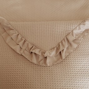 Prehoz na posteľ MONTEGO, tmavobéžový Rozmer: 170 x 210 cm
