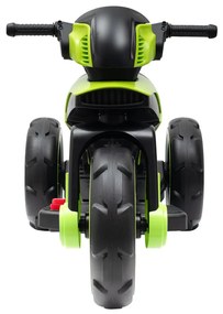 Detská elektrická motorka Baby Mix POLICE zelená
