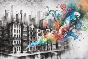 Obraz - Priemyselný život (90x60 cm)