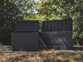 Záhradný box WOODEBOX 280 l - tmavohnedá 116 cm PRMBWL280-440U