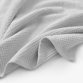 Goldea bavlnený froté uterák / osuška micro pure - svetlo sivý 70 x 140 cm