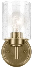 Kichler KL-WINSLOW-1W-NBR - Nástenná lampa WINSLOW 1xE27/60W/230V mosadz