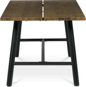Jedálenský stôl 180x90 cm HT-T1818 WAL orech / čierne nohy