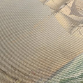 Obraz - Fitz Henry Lane, The United States Frigate President Engaging the British Squadron, reprodukcia (90x60 cm)
