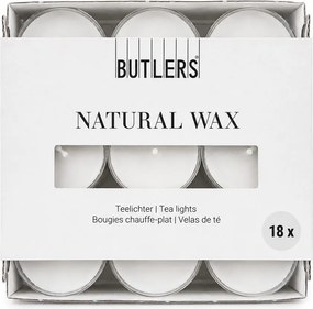 NATURAL WAX Čajové sviečky 18 ks