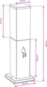 Brilagi - Vonkajšie svietidlo so senzorom NOVA 1xE27/15W/230V 40 cm IP44 matný chróm