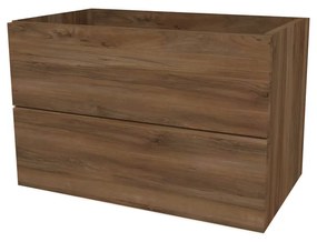 Mereo, Mereo Aira, kúpeľňová skrinka 81 cm, Multidecor, Orech Pacifik tabákový, MER-CN791SOPT2