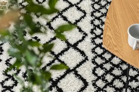 Koberec PROMO BERBER SAFI N9040 biely / čierny