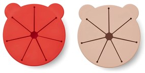 LIEWOOD Desiatová miska Kelly Apple Red/Rose mix – set 2 ks