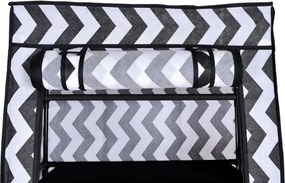 Šatníková skriňa LEA biela / čierna