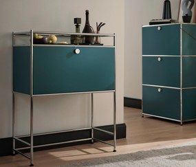 Stolík »CN3« s výklopným priečinkom, zelený