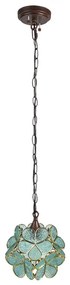 Stropová Tiffany luster GREEN Ø21