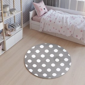 Koberec LUXURY Z235A PP ESM sivý kruh