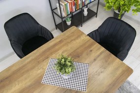 Set jedálenských stoličiek LUGO čierne (2ks)