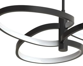 LED luster na lanku RIBBON LED/25W/230V 4000K čierny