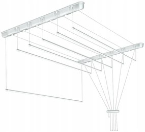 Erga Erga, stropný vešiak na sušenie bielizne 7x120 cm, biela, ERG-SEP-10SUSSUF1207P