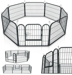 Kovová klietka pre šteniatka a malé zvieratá 80x60 cm,Ø210cm