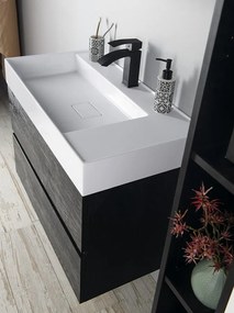 Sapho Sapho, GODIVA dvojumývadlo 119x44cm, liaty mramor, biela, GU119-0