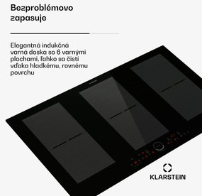 Klarstein Delicatessa 90 Full Flex vstavaná indukčná varná doska 6 zón 10 500 W sebestačná