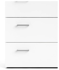 Biela nízka komoda 74x70 cm Space – Tvilum