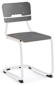 Školská stolička LEGERE I, V 450 mm, biela, antracit