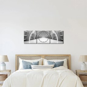 Obraz - 3D priechod (s hodinami) (90x30 cm)