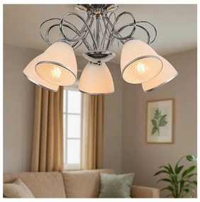 Brilagi - Prisadený luster FRED 5xE27/60W/230V, priemer 59 cm, lesklý chróm