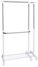Stojan na oblečenie RUFO biely