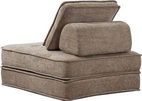 Rozkladacia multifunkčná sofa CALMERO - svetlo hnedá