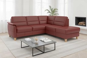 XXXLutz ROHOVÁ SEDAČKA, textil, koža, červenohnedá Sit & More - Sedačky - 00014403324R