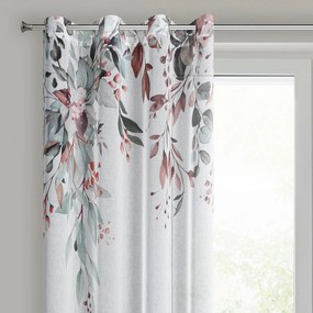 ZÁVES NA KRÚŽKOCH MEG, SADA 2KS 140X260 CM KVETY