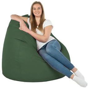 Sedací vak SAKO tmavozelený ekokoža