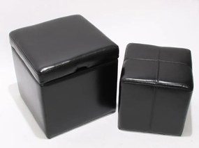 Sedacia kocka Onex (SET 2 ks) - Čierna