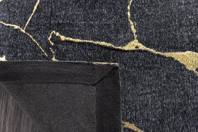 Koberec MRAMOR 160x240cm čierno zlatý