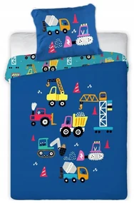 Faro DETSKÉ BAVLNENÉ OBLIEČKY TOY CARS 100X135 CM, 1KS 40X60 CM VZOROVANÉ