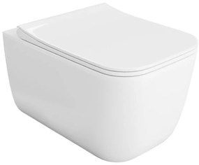 Závesná WC misa Shark 50 s doskou volne padajúca