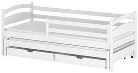 Detská posteľ 90 x 200 cm Tiana (s roštom a úl. priestorom) (biela). Akcia -9%. Vlastná spoľahlivá doprava až k Vám domov. 1013113