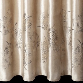 EUROFIRANY ZATEMŇOVACÍ ZÁVES NA KRÚŽKOCH IDALIA 140X250 CM LISTY