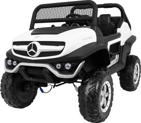 Ramiz Mercedes Benz Unimog elektrické autíčko pre deti biele