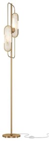 Maytoni MOD099FL-02G - Stojacia lampa MARMO 2xG9/40W/230V